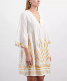Kori Feather Classic Short Cabana Dress