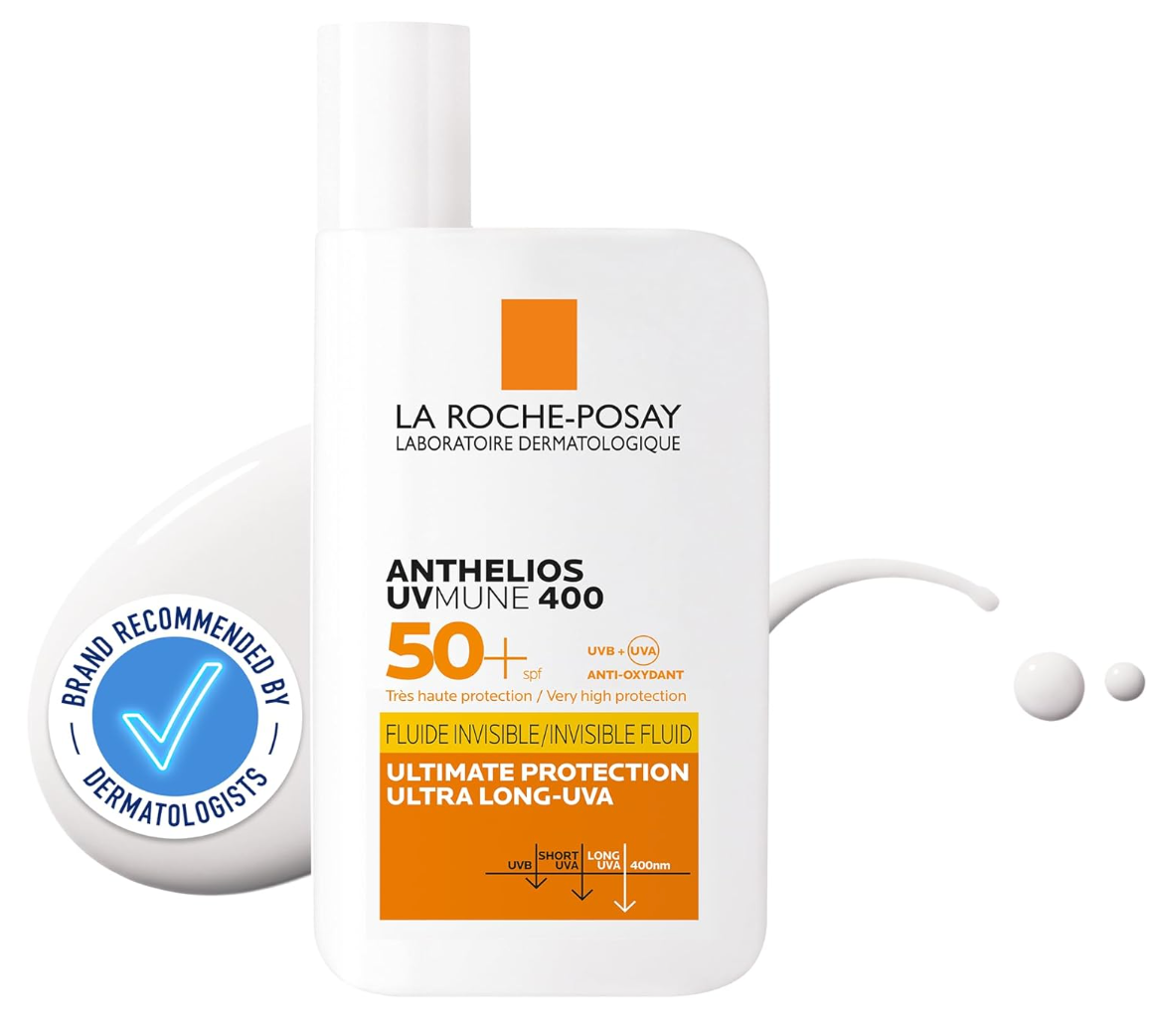 La Roche-Posay Anthelios UVMune 400 Invisible Fluid Spf50+ Sun Cream For Sensitive Skin 50ml