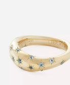 Liberty 9ct Gold Ianthe Star Blue Swiss Topaz Ring