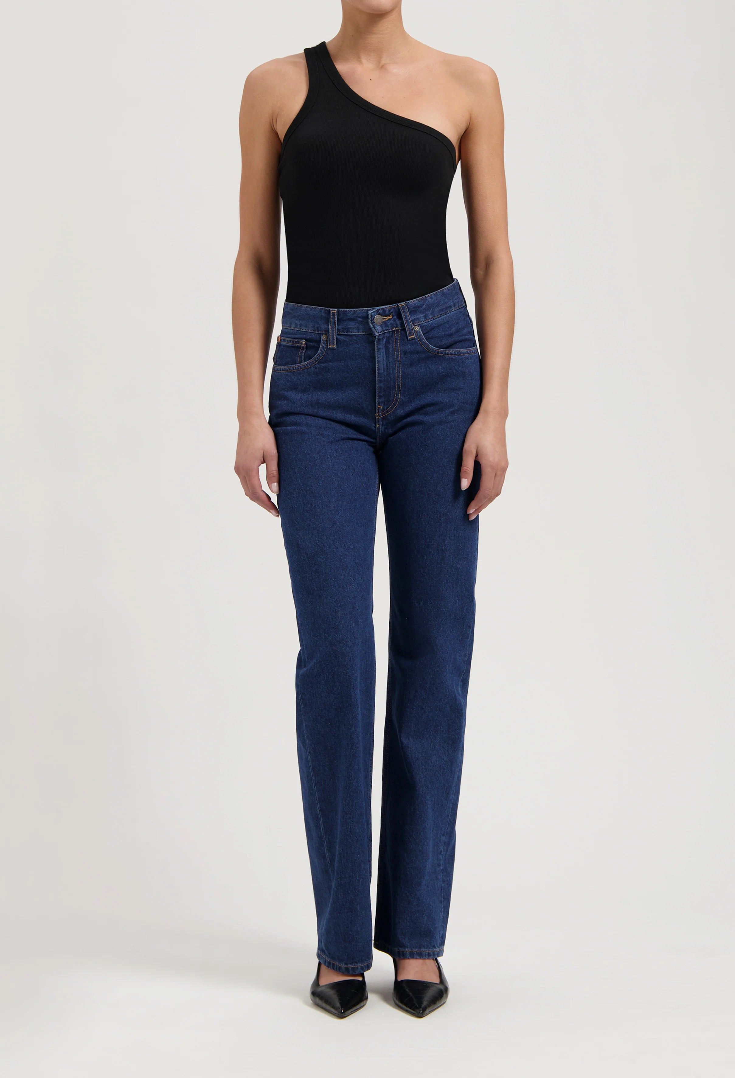 MUD Jeans Jamie Mid Loose - Stone Indigo