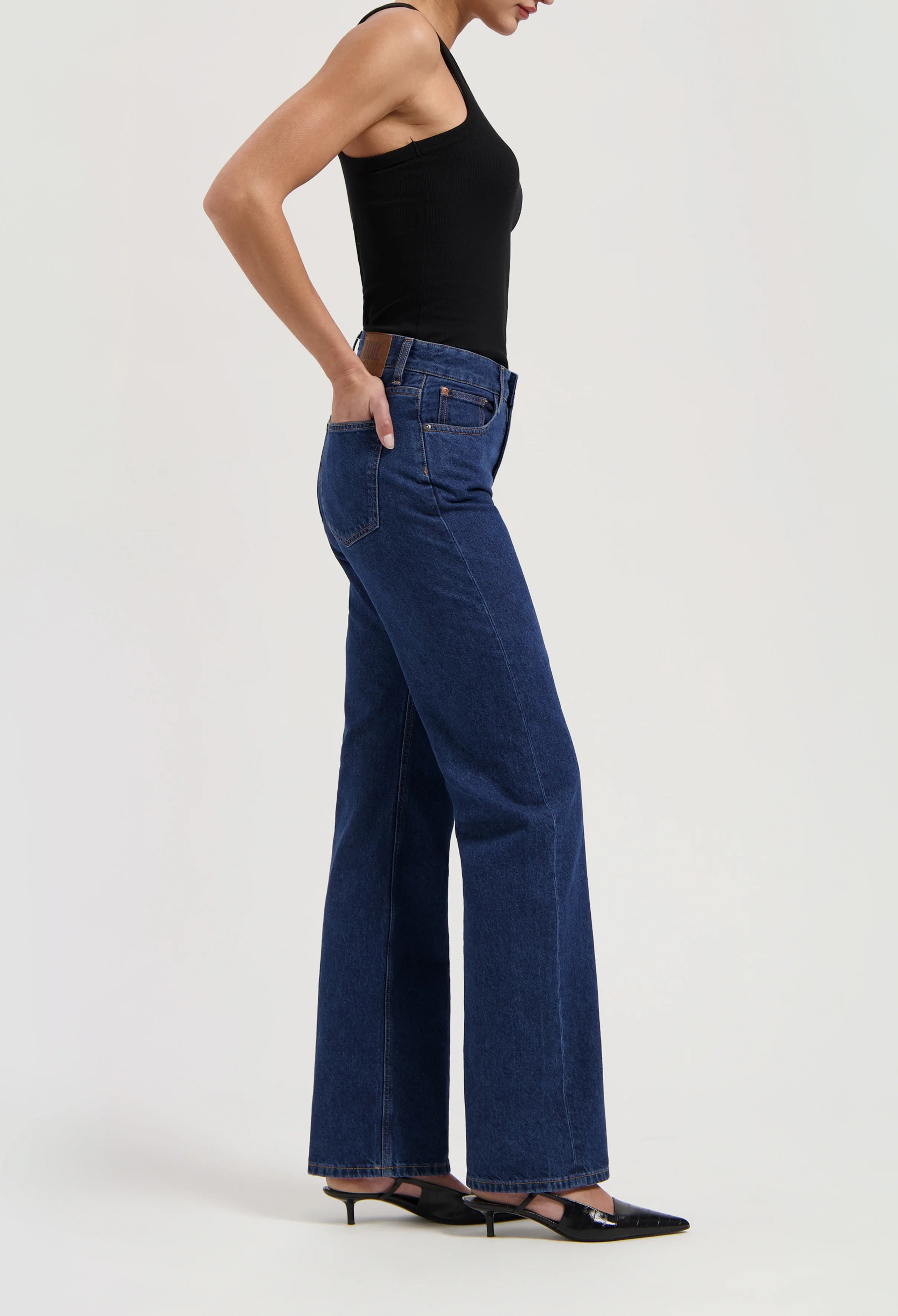 MUD Jeans Jamie Mid Loose - Stone Indigo