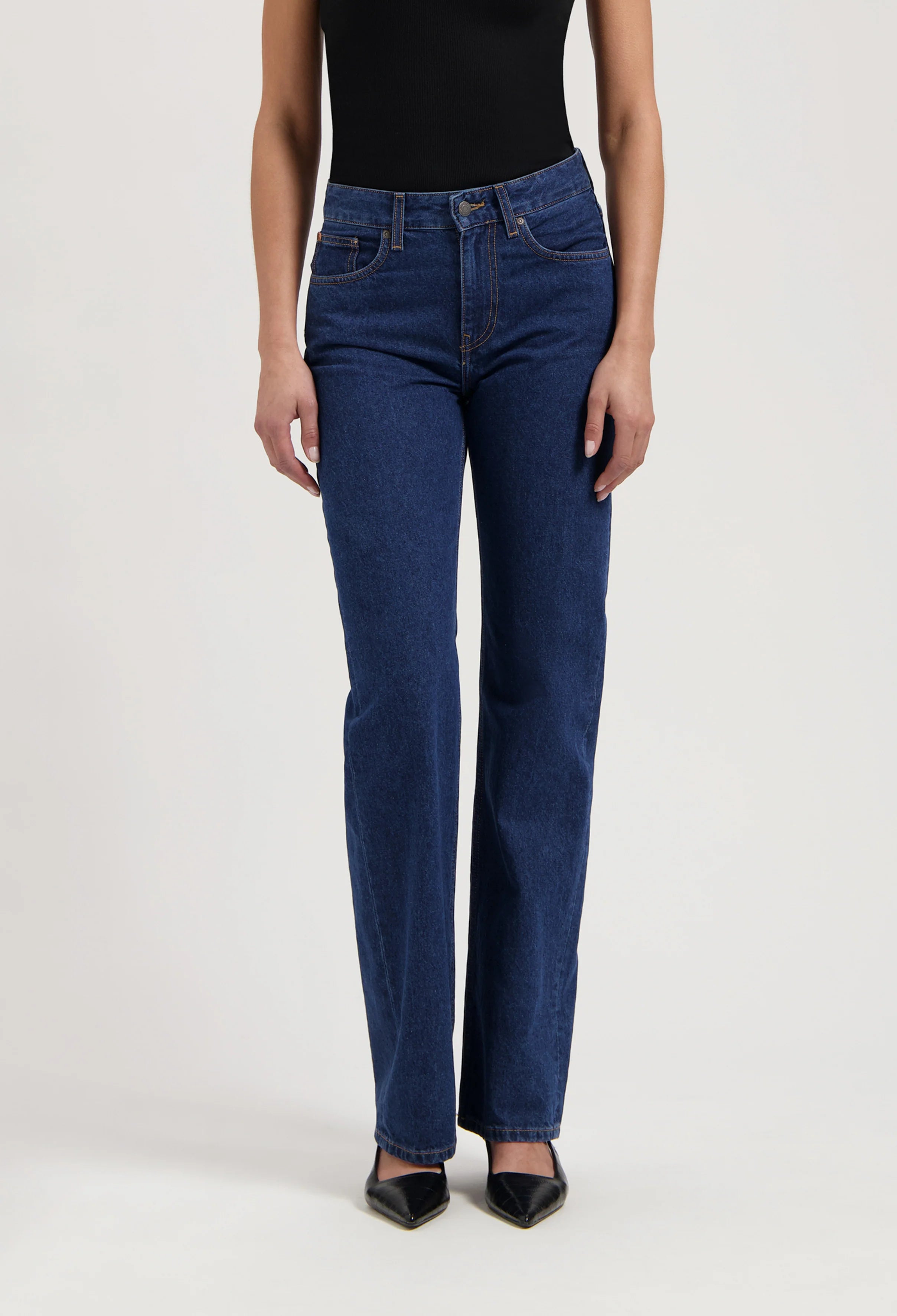 MUD Jeans Jamie Mid Loose - Stone Indigo
