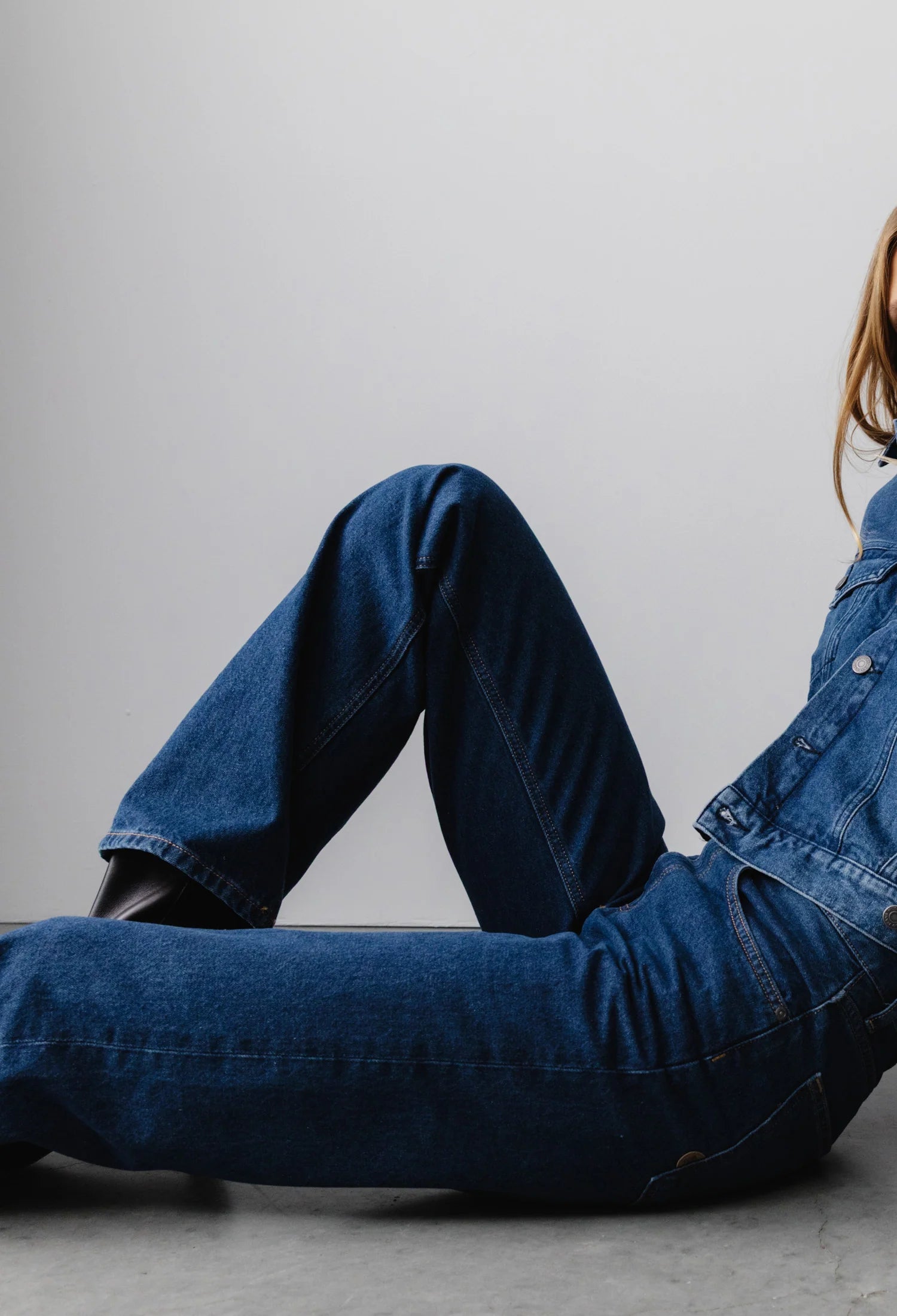 MUD Jeans Jamie Mid Loose - Stone Indigo