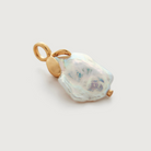 Monica Vinader Gold Vermeil Keshi Pearl Pendant Charm