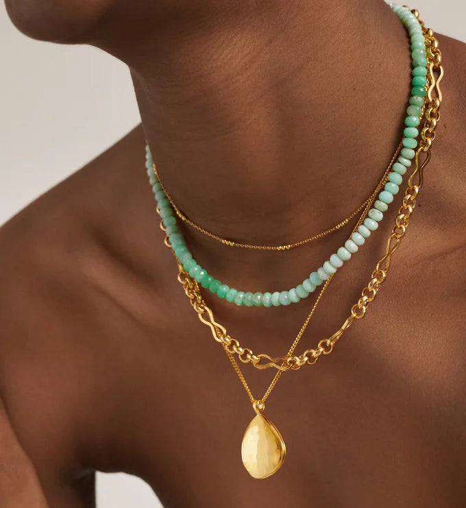 Monica Vinader Hope Beaded Gemstone Necklace