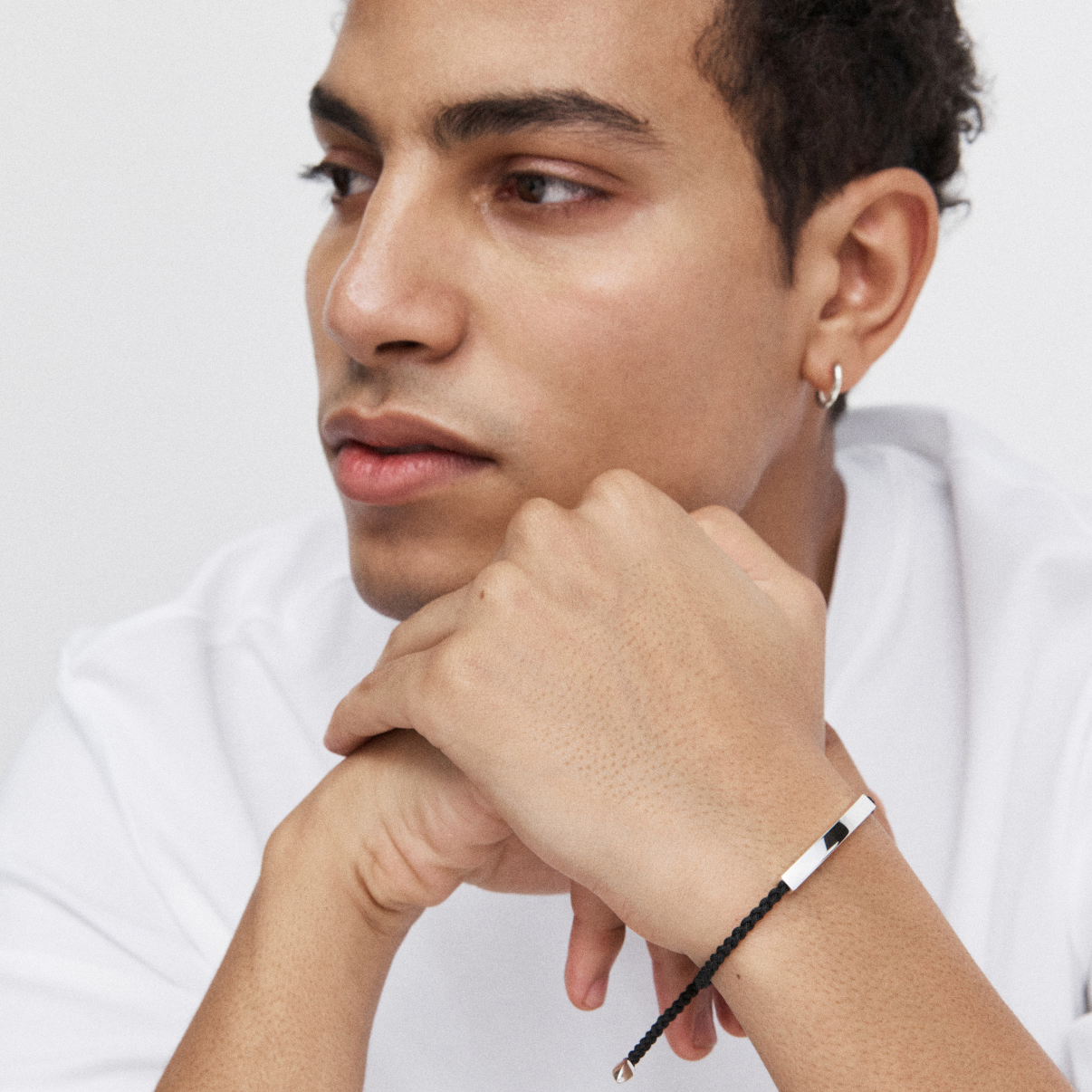 Monica Vinader Linear Cord Men's Friendship Bracelet