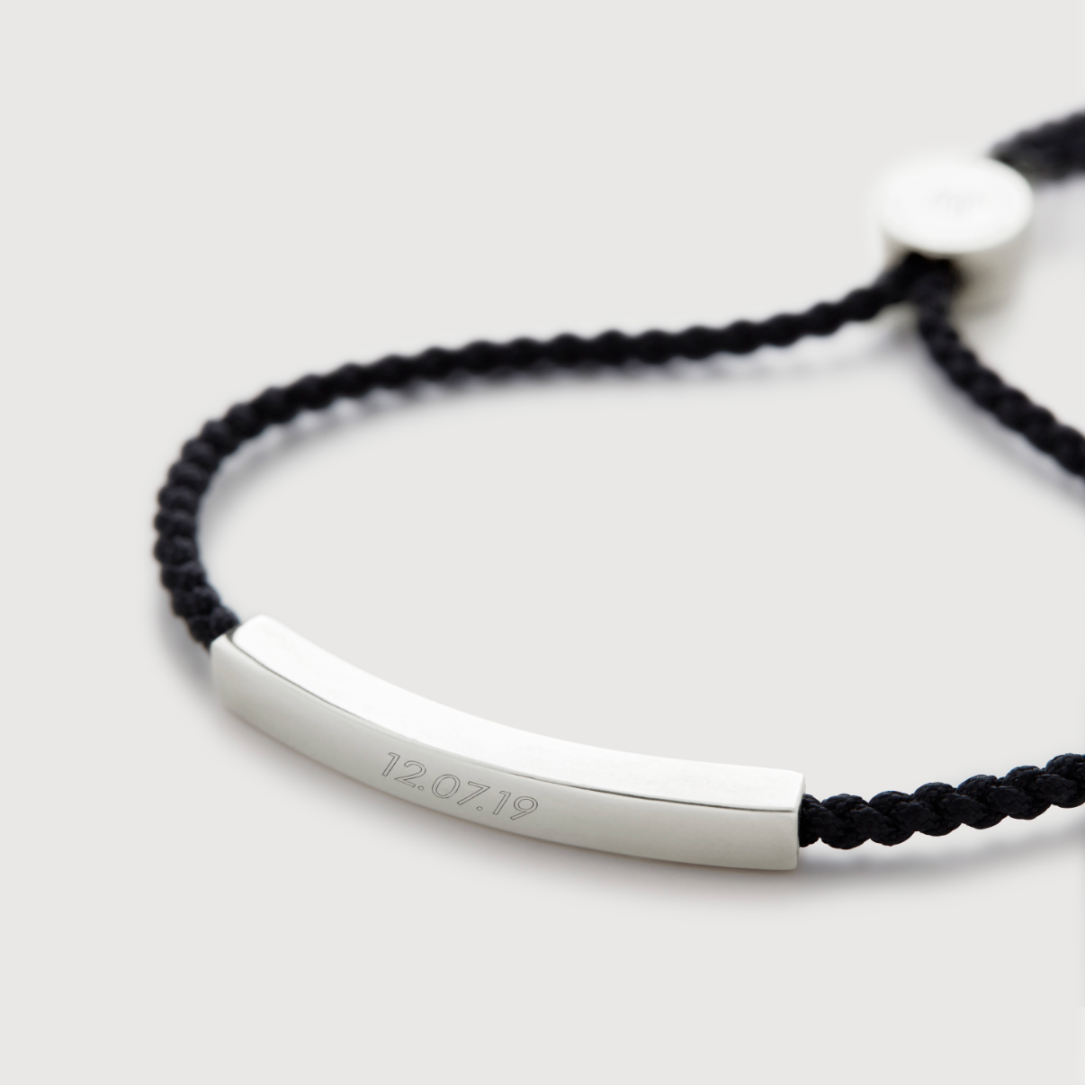 Monica Vinader Linear Cord Men's Friendship Bracelet