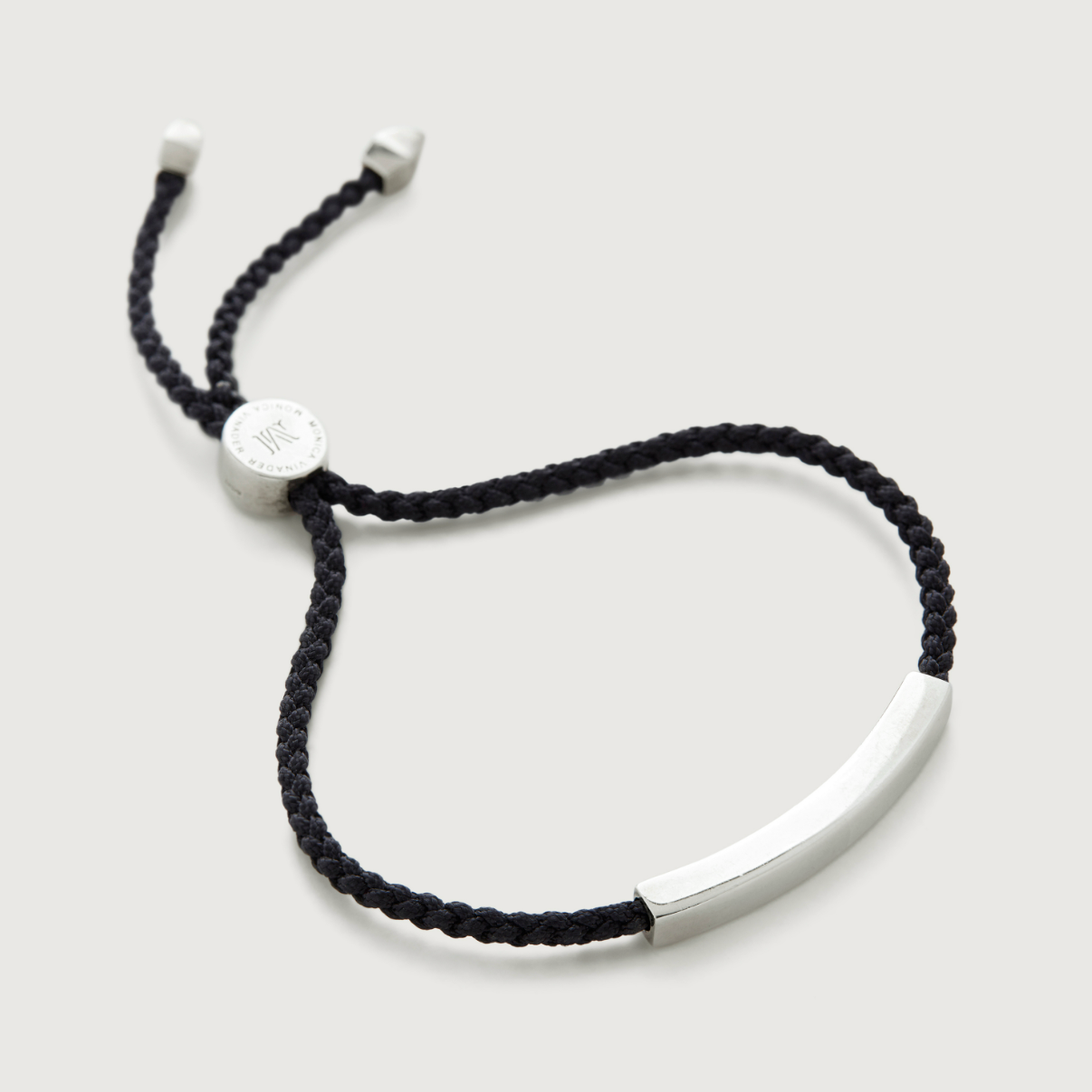 Monica Vinader Linear Cord Men's Friendship Bracelet