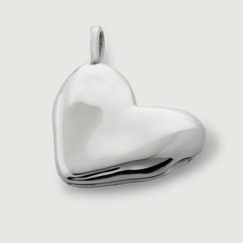 Monica Vinader Sterling Silver Heart Locket