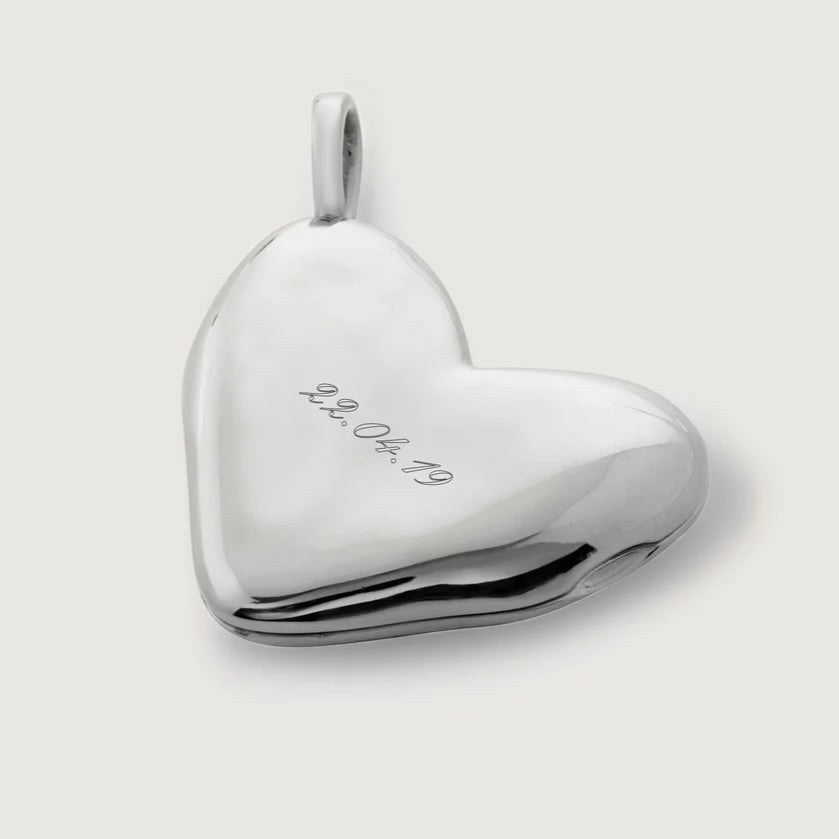 Monica Vinader Sterling Silver Heart Locket