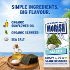 Morish Snacks Organic Sea Salt Seaweed Snacks