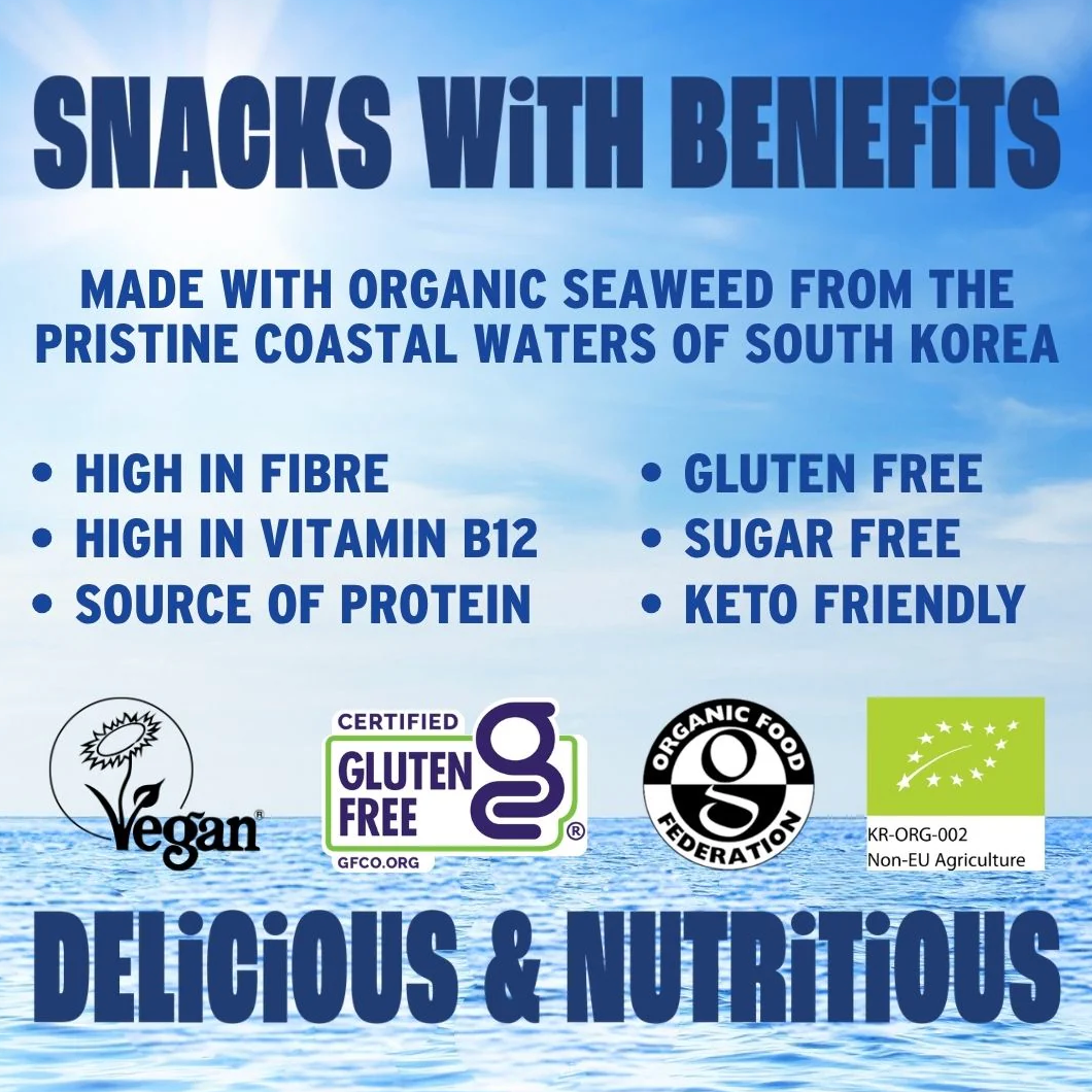 Morish Snacks Organic Sea Salt Seaweed Snacks