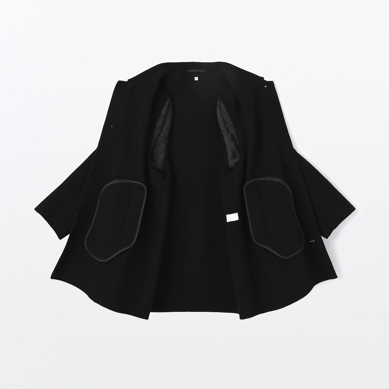 Muji Men's Recycled Cashmere Blend Single-Breasted Coat
