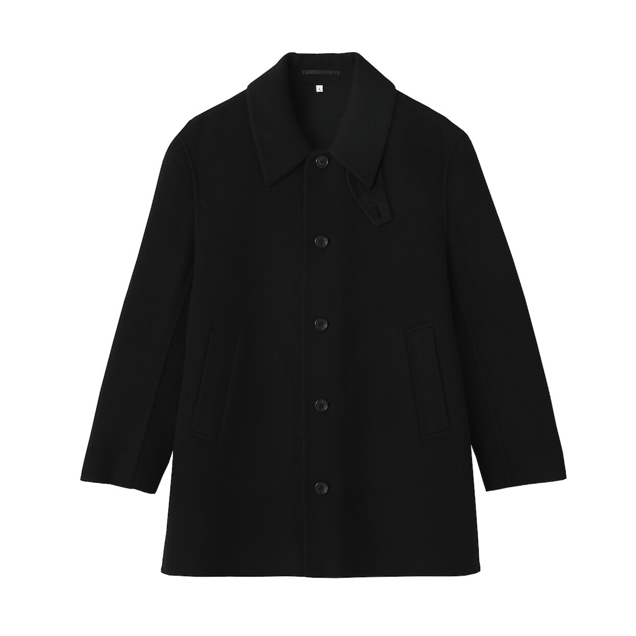 Muji Men's Recycled Cashmere Blend Single-Breasted Coat