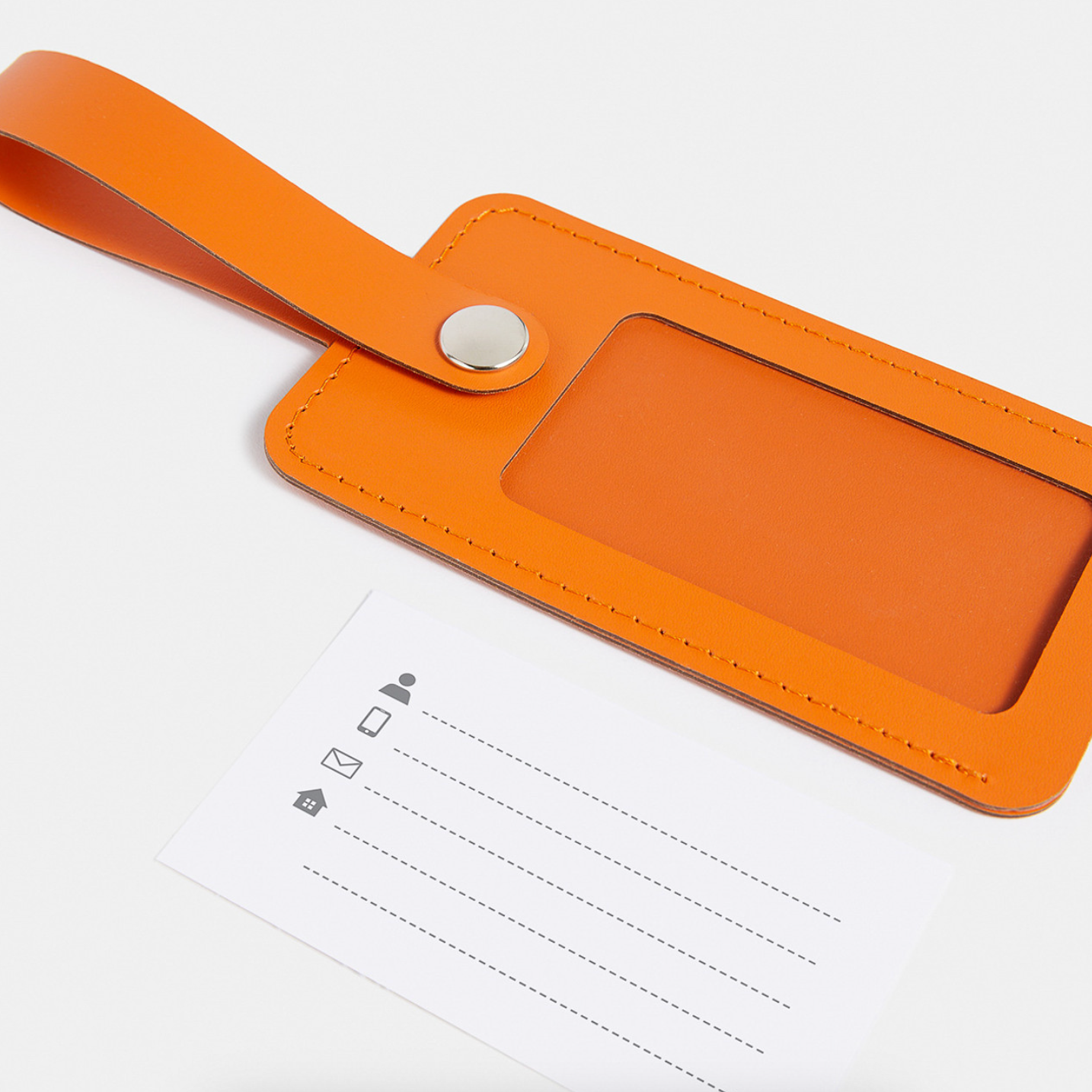 Muji Recycled Leather Luggage Tag