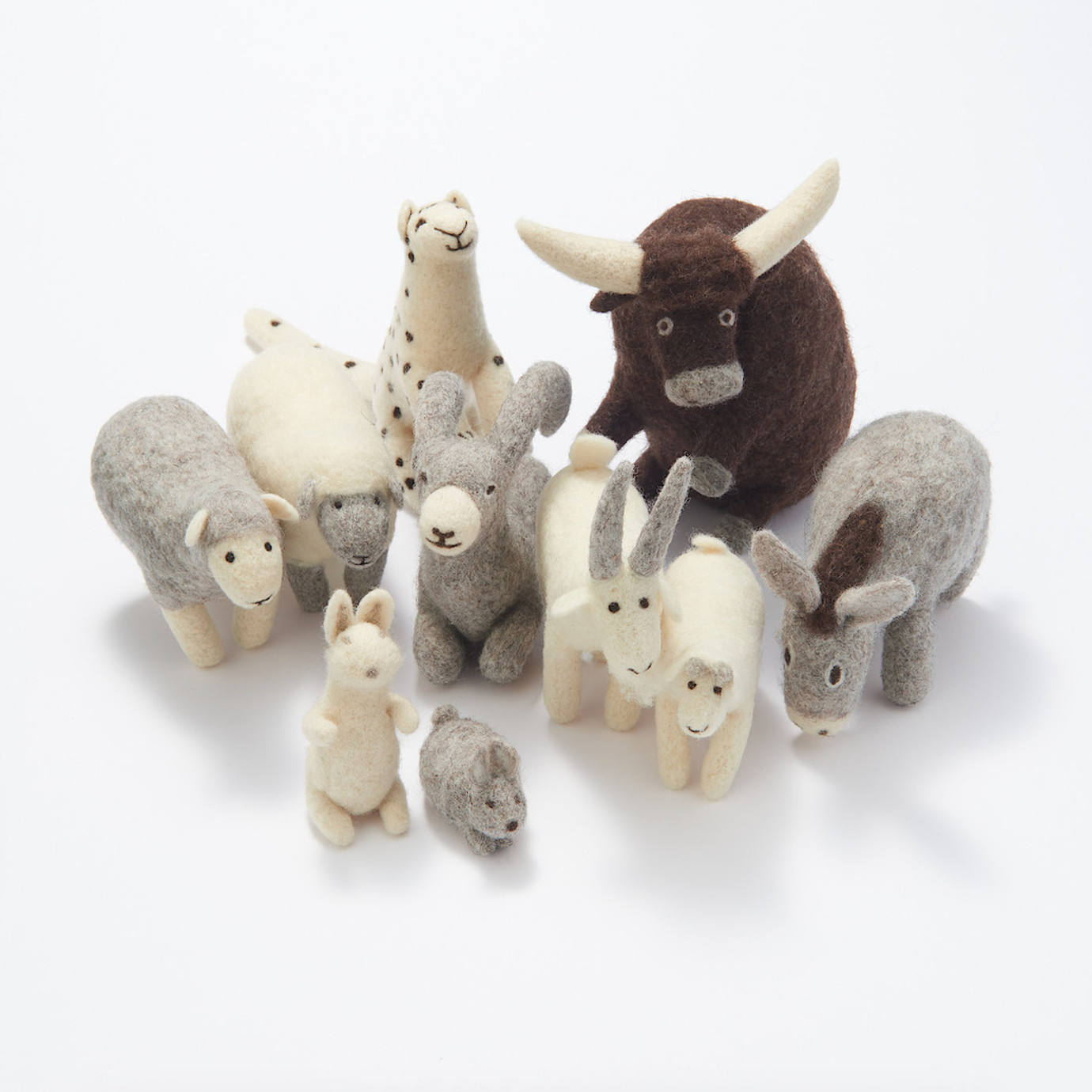 Muji Wool Felt Animal Rabbit Standing