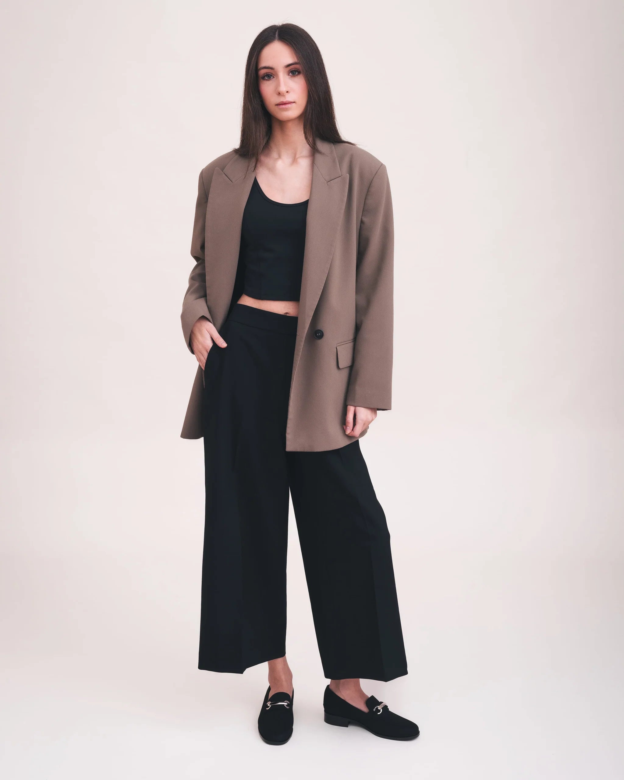 NAE Vegan Anne Black Womens Vegan Loafer