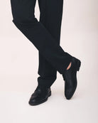 NAE Vegan Gael Black Derby Shoes