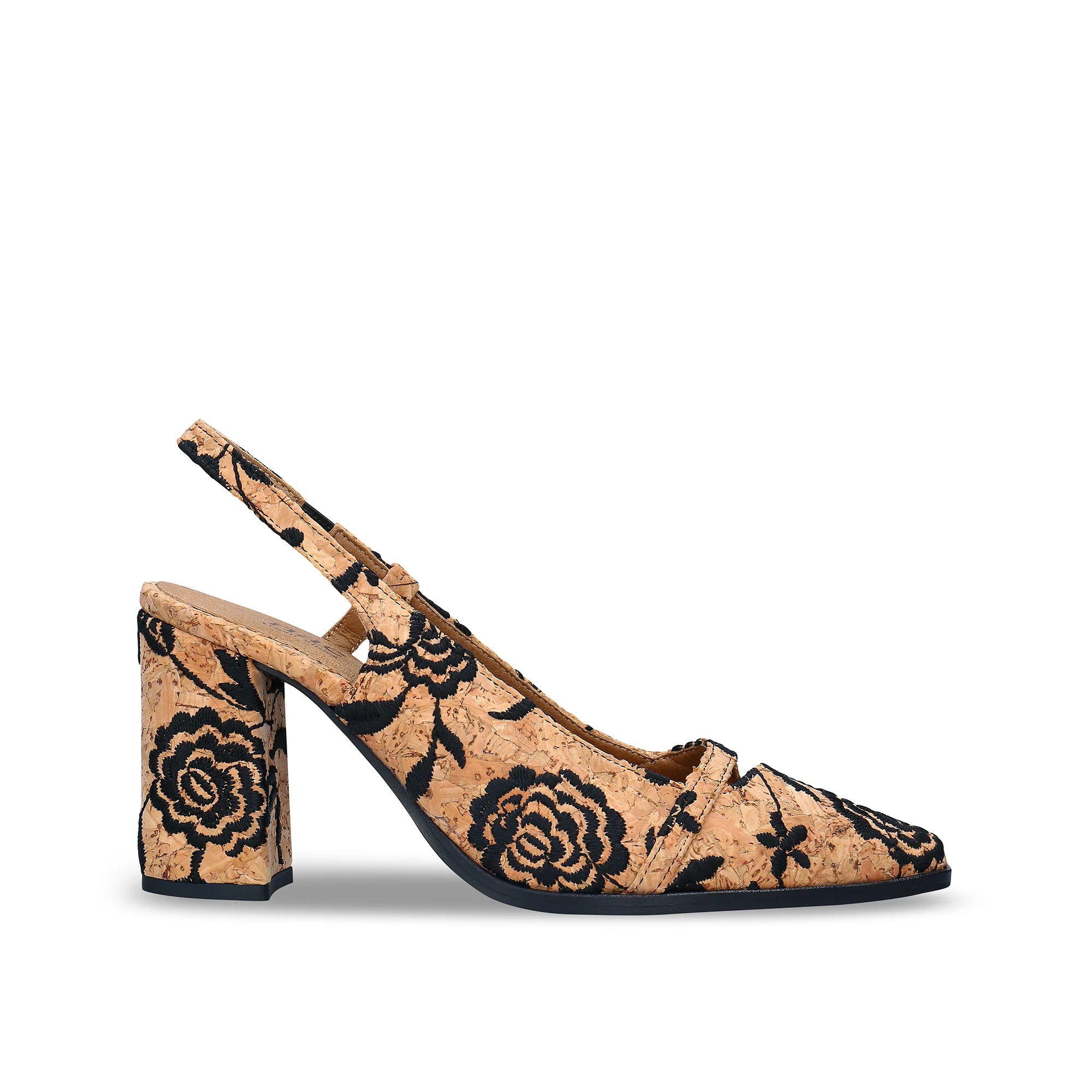 Nae Vegan Lilou Brown High Heel Slingback