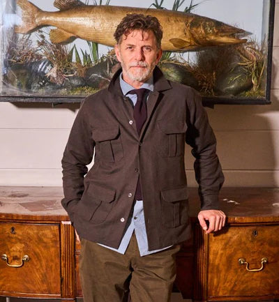 Neem Recycled Denim Indigo Cut Away Shirt