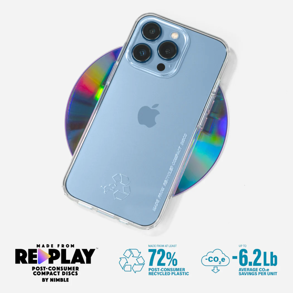 Nimble iPhone Case made from Recycled CD Cases