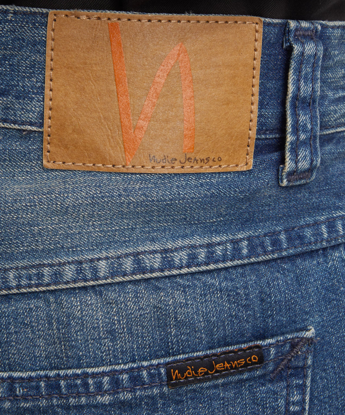 Nudie Jeans Zeb Denim Shorts in Blue Painter