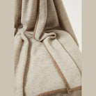 Oyuna Daya Cashmere Throw in Feather