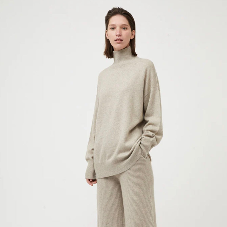 Oyuna Kotto Cashmere Sweater in Feather