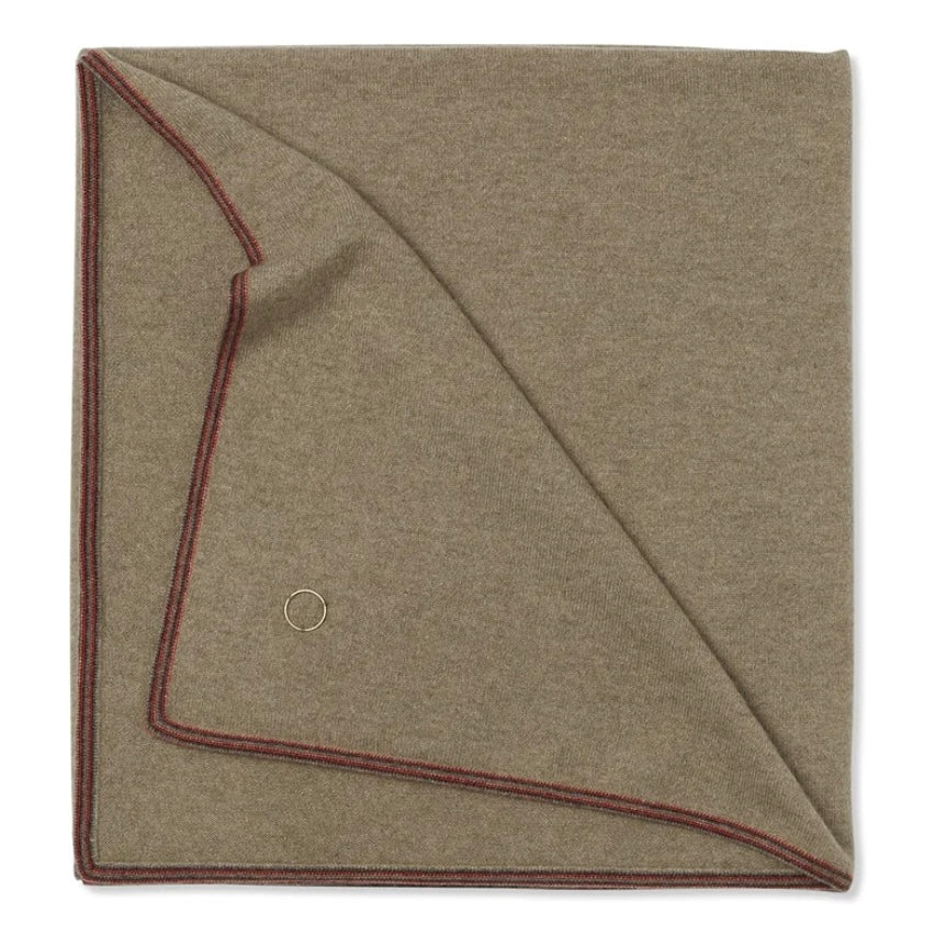 Oyuna Toscani Cashmere Throw in Taupe