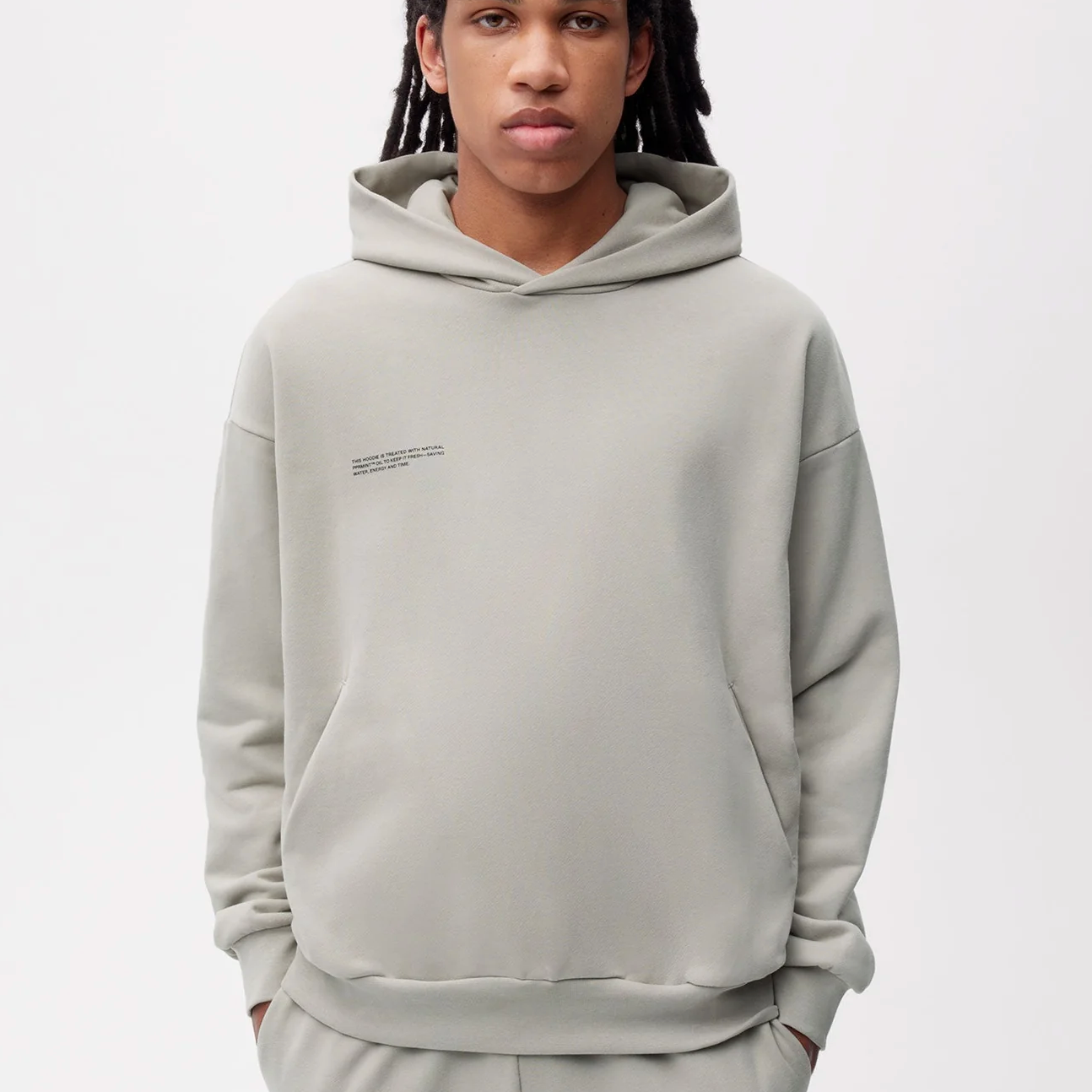 Pangaia 365 Midweight Hoodie in Stone