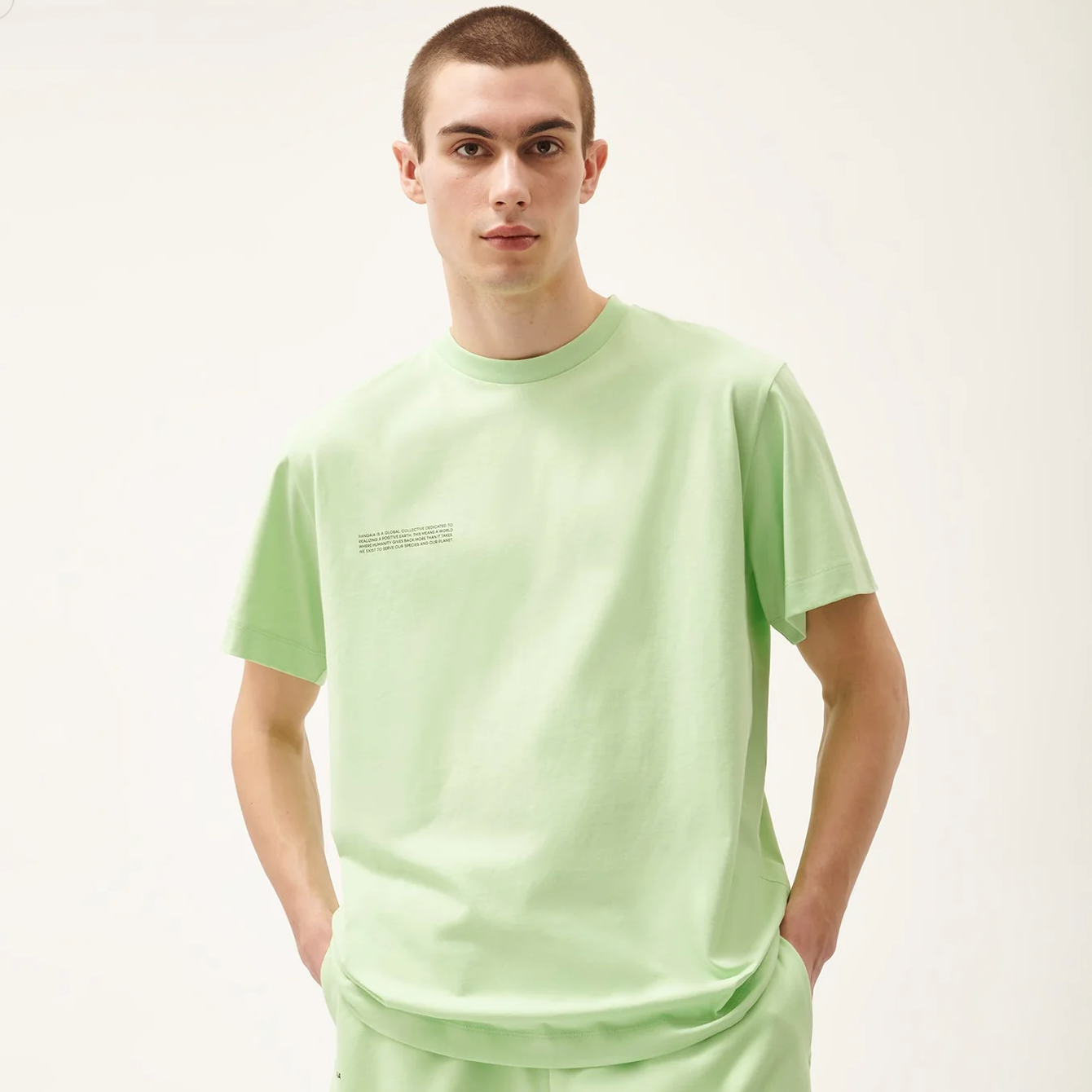 Pangaia 365 Midweight T-Shirt in Fennel Green