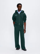 Pangaia Mens 365 Heavyweight Two-Way Zip-Through Hoodie - Foliage Green