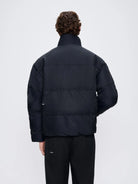 Pangaia Mens Black FLWRDWN Bomber Jacket