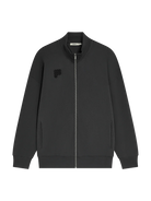 Pangaia Mens Zip Up Sweatshirt - Smoked Black