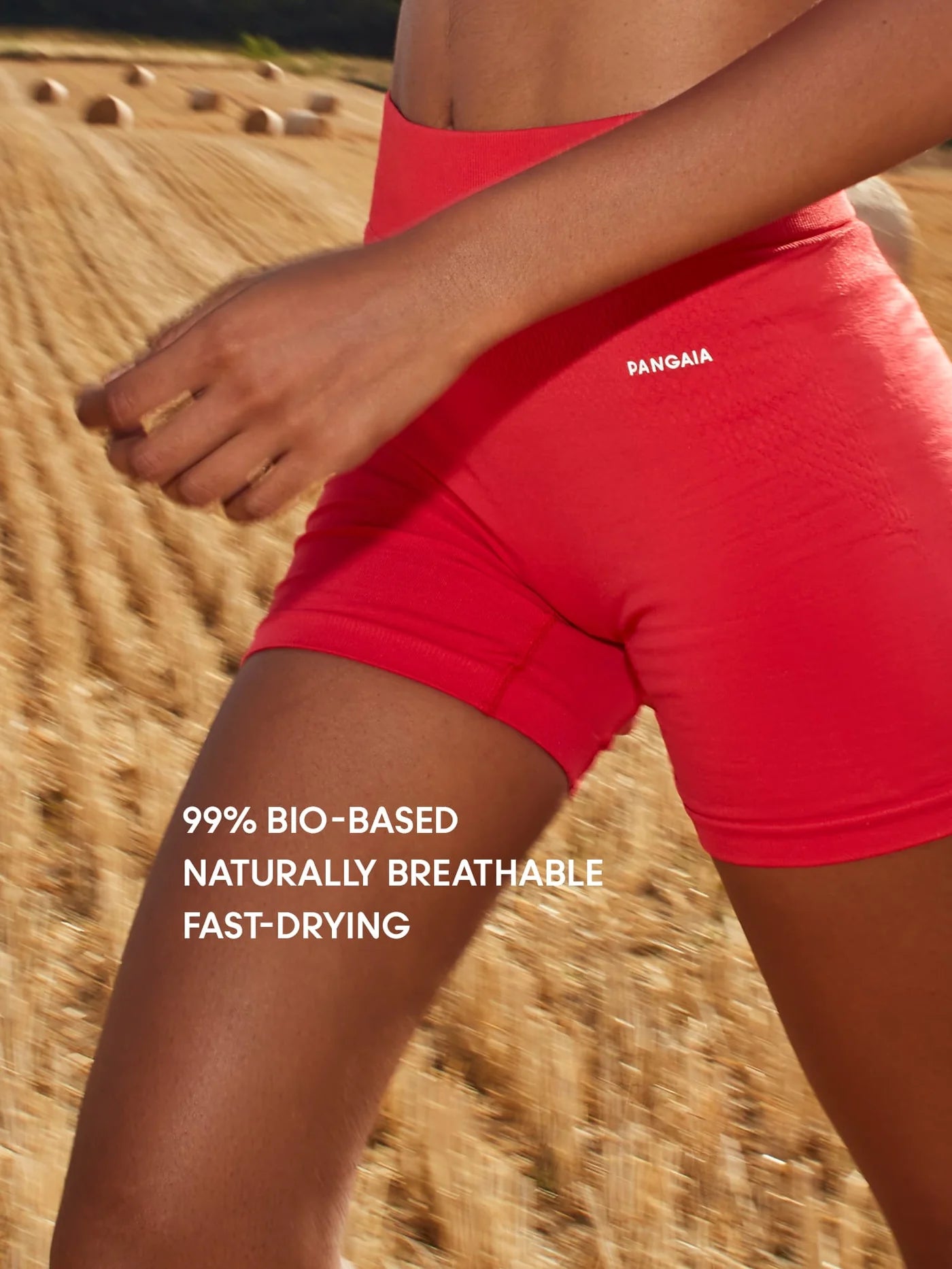 Pangaia Womens Bio-Based Cycle Shorts - Red