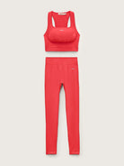 Pangaia Womens Bio-Based Tank Top and Leggings Bundle - Red
