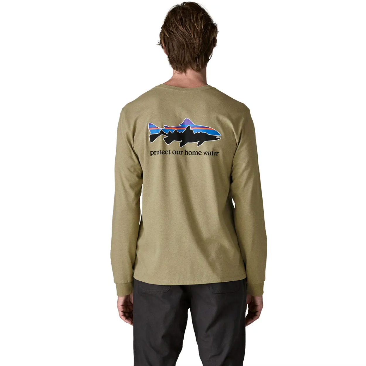 Patagonia Long Sleeved Home Water Trout Responsibili-Tee T-Shirt