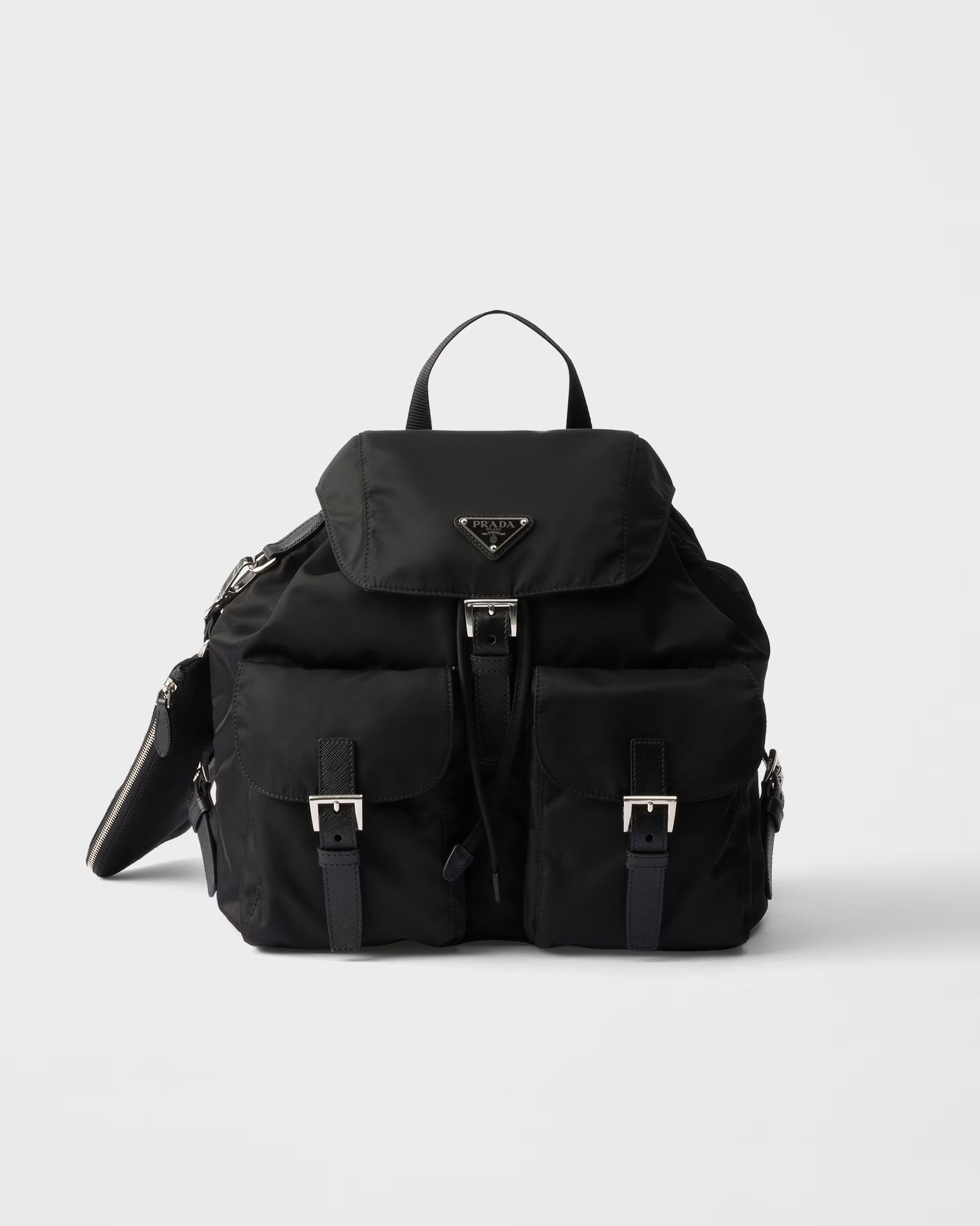 Prada Medium Re-Nylon Backpack With Pouch