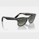 Ray-Ban Original Bio-Acetate Wayfarer in Polished Striped Grey