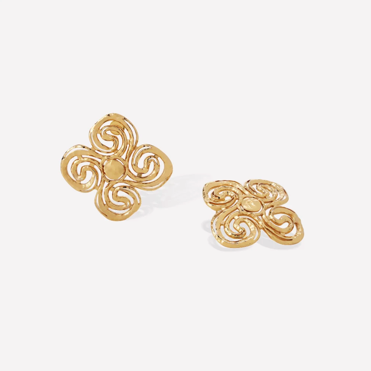 Retro Chic Eternal Spiral Earrings