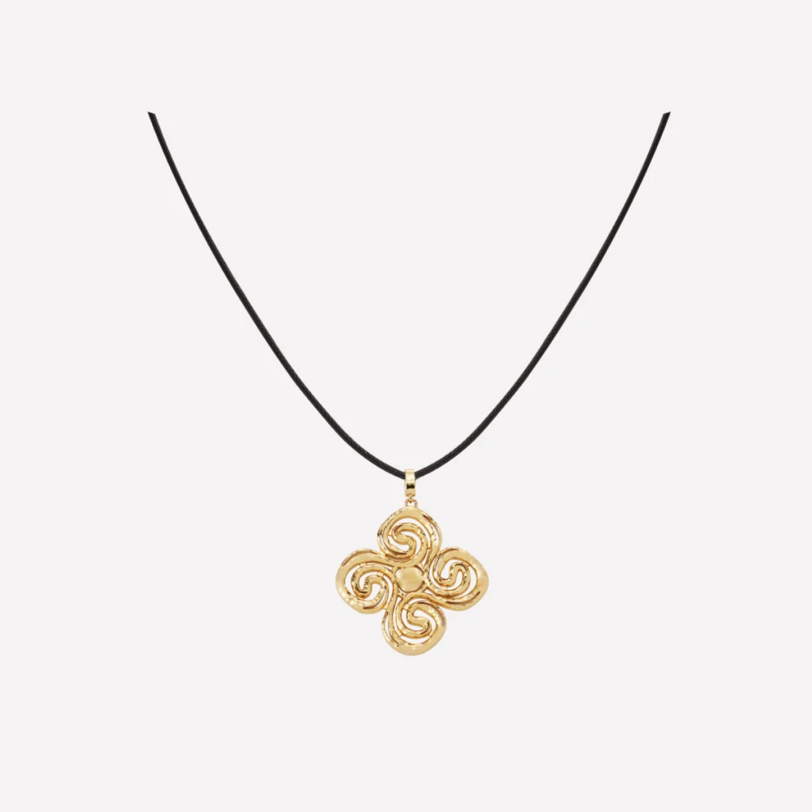 Retro Chic Eternal Spiral Pendant Necklace