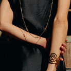 Retro Chic Mono Spiral Cuff - Adjustable