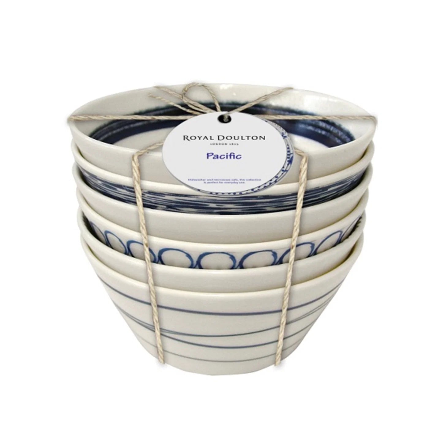 Royal Doulton Pacific Blue Tapas Bowls Set of 6