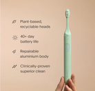 SURI Sustainable Electric Toothbrush in Fern Green 