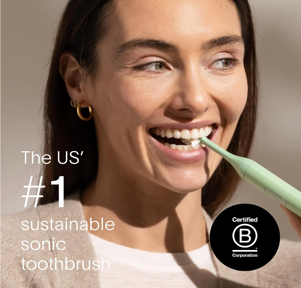 SURI Sustainable Electric Toothbrush in Fern Green 