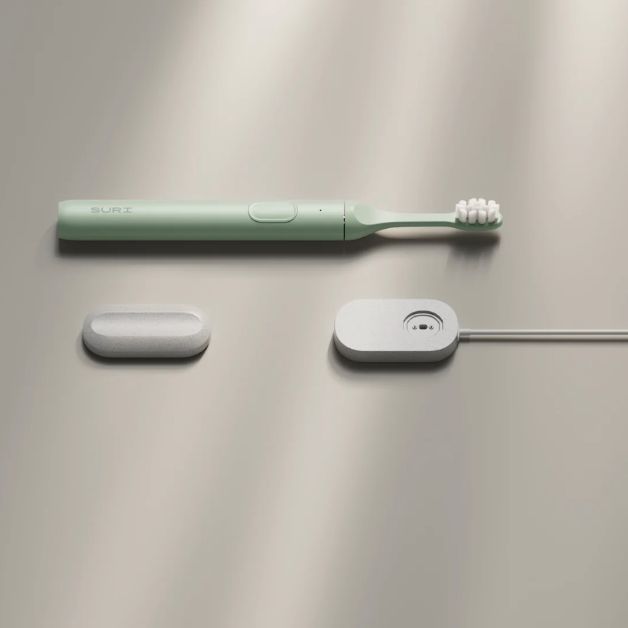 SURI Sustainable Electric Toothbrush in Fern Green
