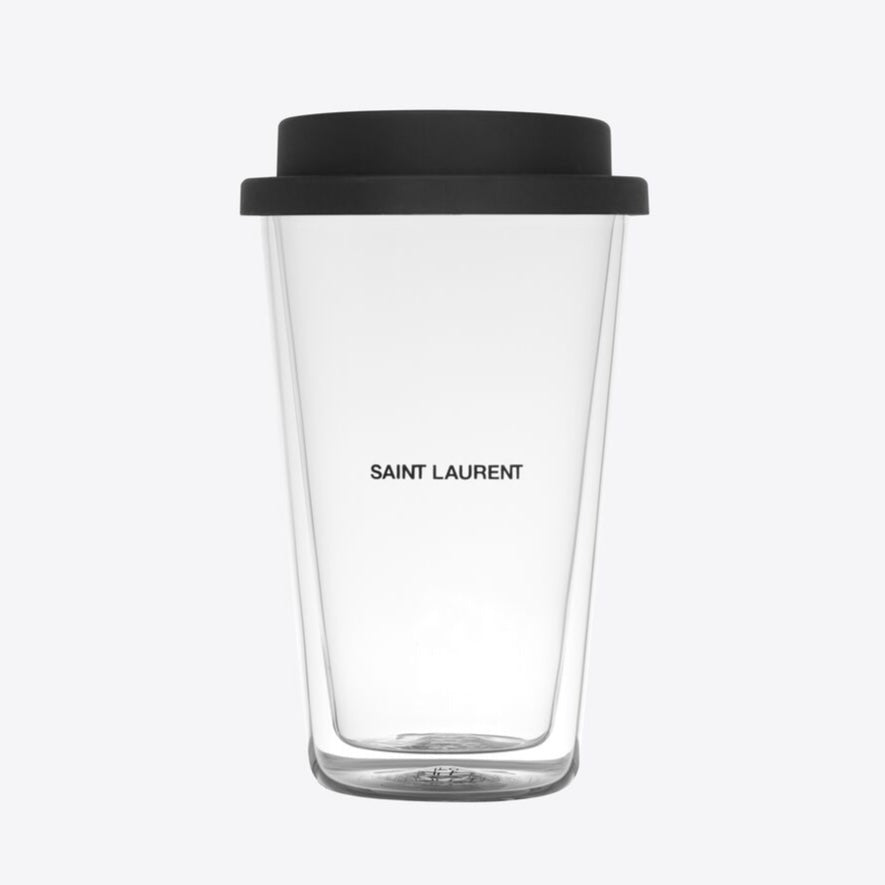Saint Laurent Insulated glass coffee mug