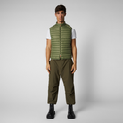 Save The Duck Adamus gilet in Cactus Green