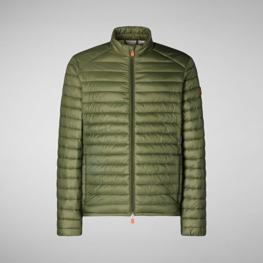 Save the Duck Alex Quilted Jacket in Cactus Green