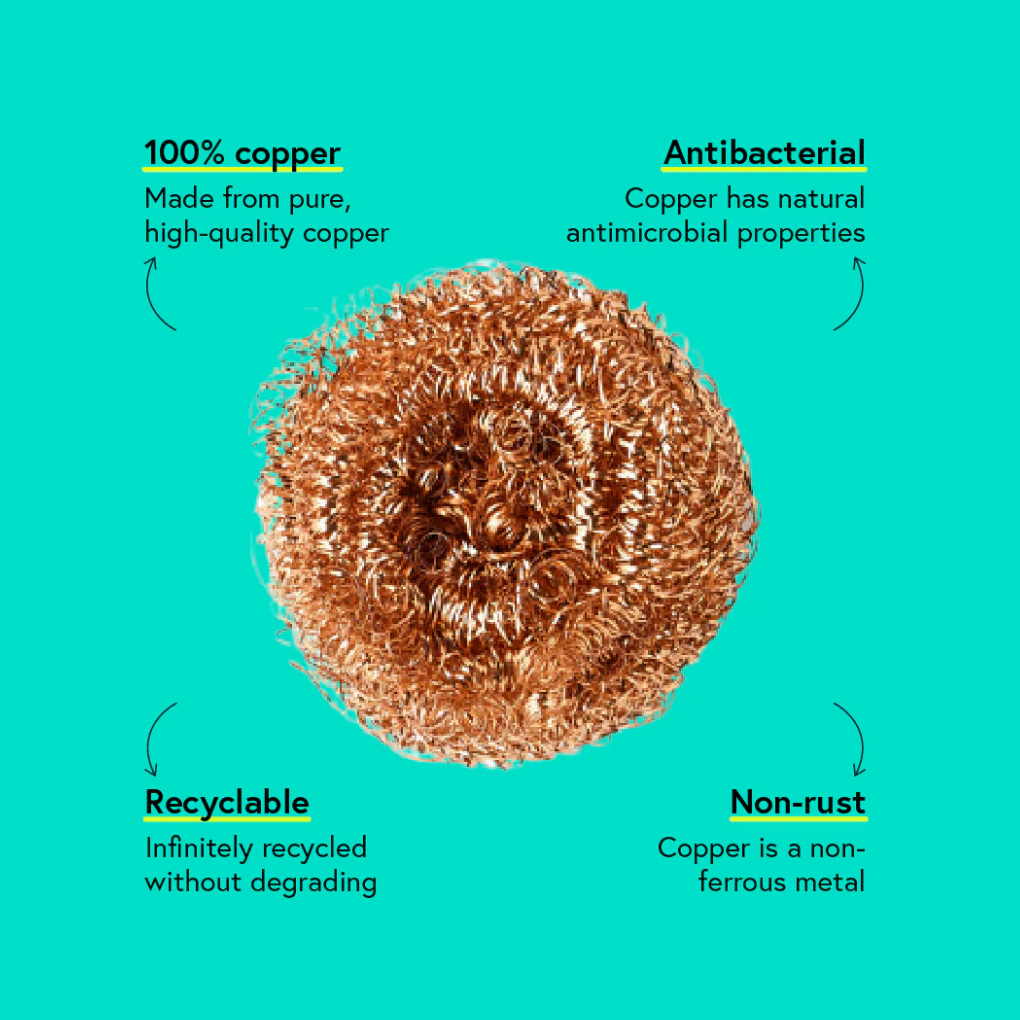 Seep Eco Copper Scourers (3 Scourers)